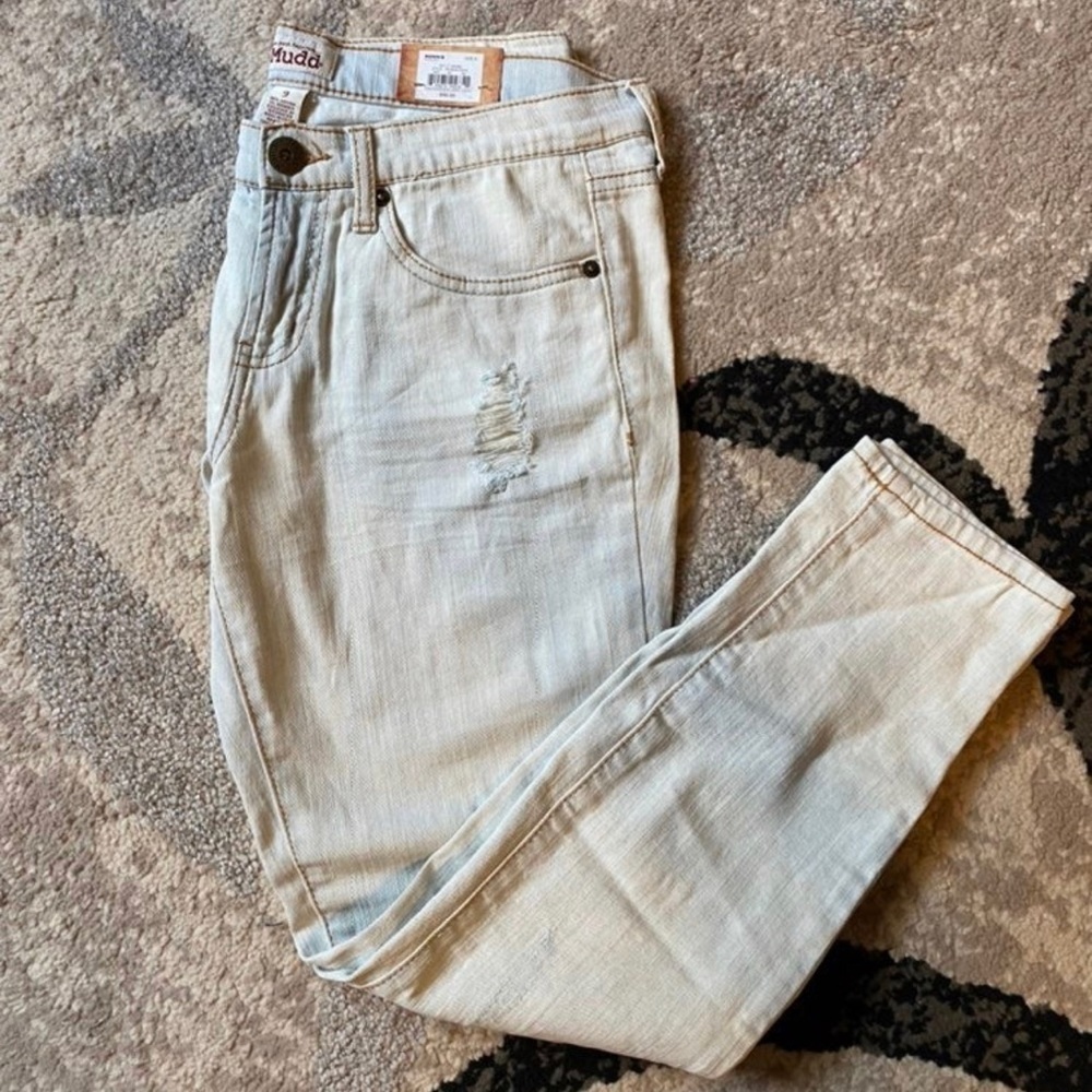 Mudd Sky Blue Distressed Skinny Jeans